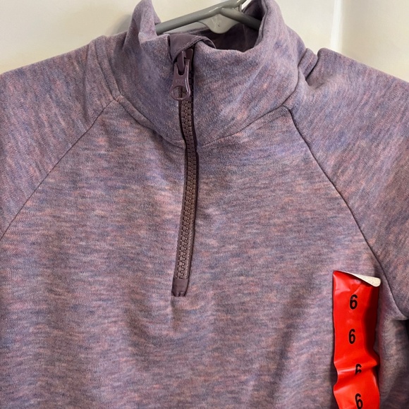 ANDY & EVAN GIRLS 2 PIECE SET JACKET WITH 1/4 ZIP & PANT SIZE 6 PURPLE - Picture 4 of 9